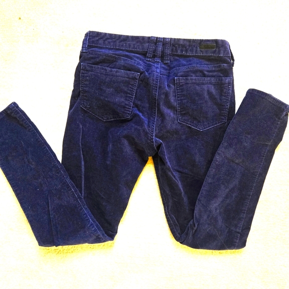 Kut from the Kloth Mia Navy Toothpick Skinny Corduroy Pants - Picture 4 of 8